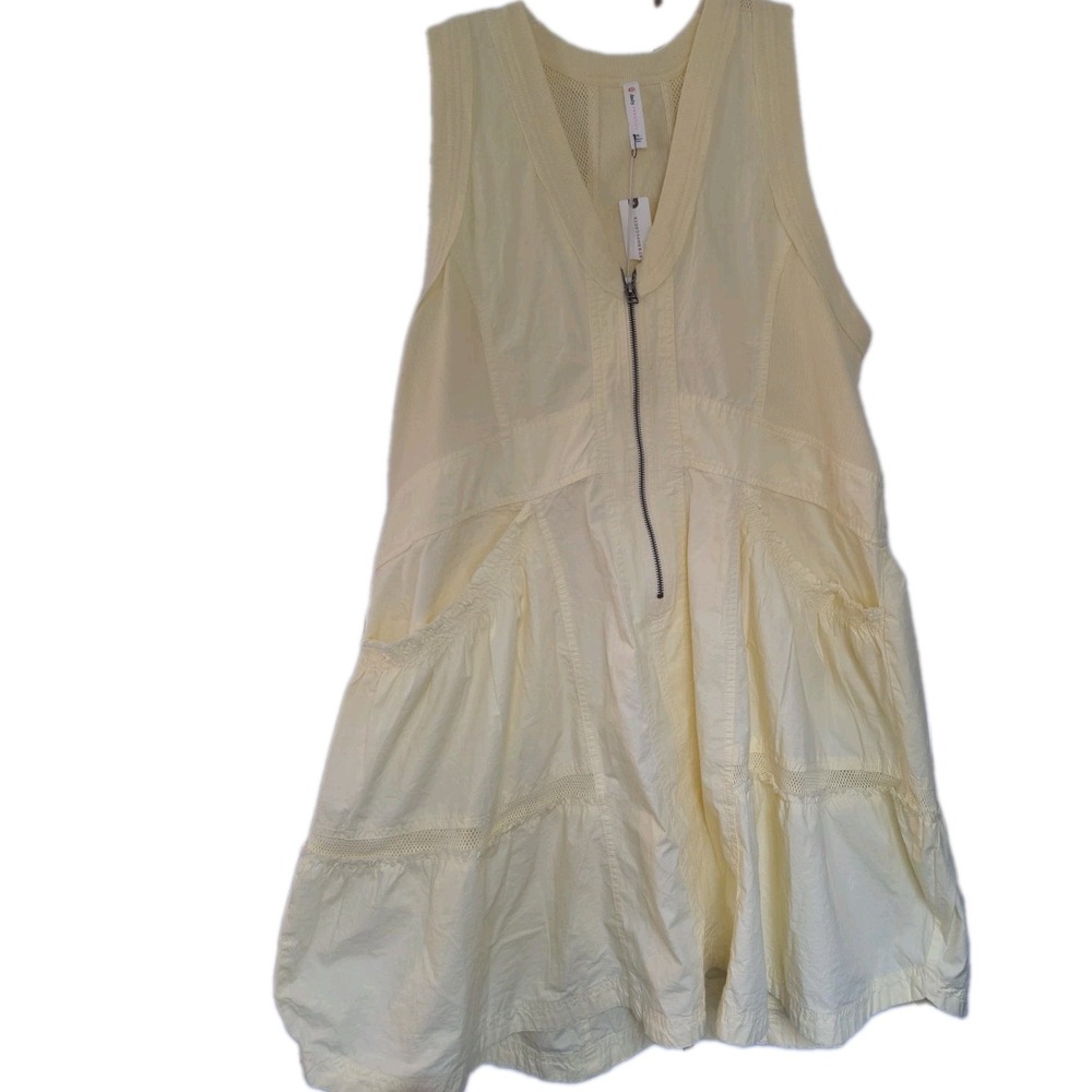 NWT Anthropologie DAILY PRACTICE Trek Utility  Dress Women's Size XL Yellow